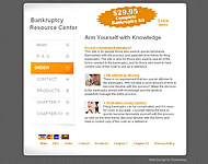Screenshot of Bankruptcy Site